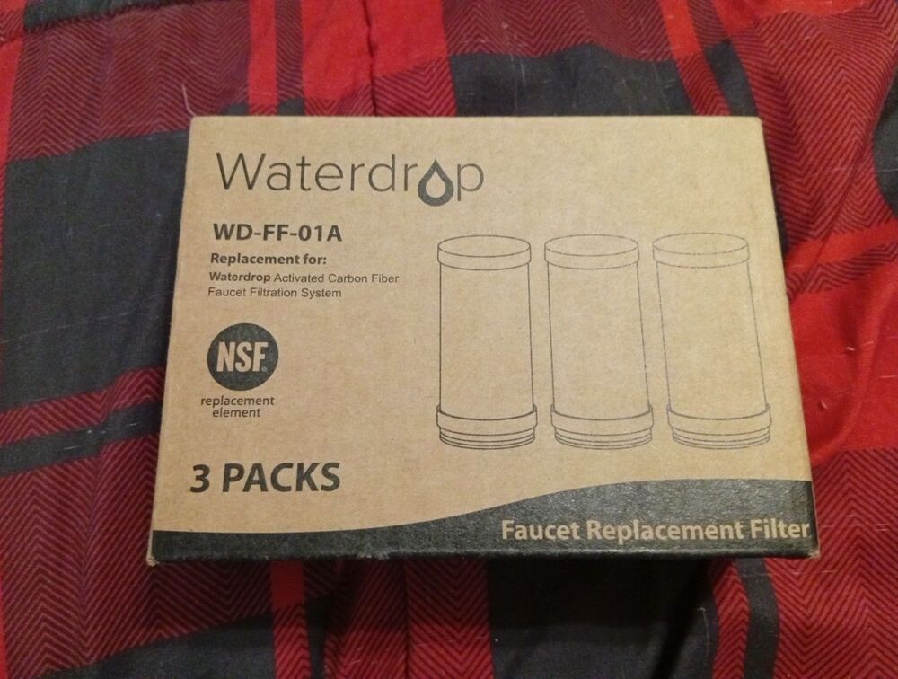 2x Waterdrop Faucet Replacement Filter WD-FF-01A, INDIVIDUALLY SEALED !!